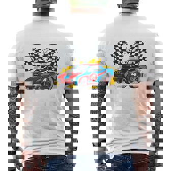 Niños Niños Chicos 4 Cumpleaños Coche De Carreras Ya Tengo 4 Años Camiseta Hombre Estampado Espalda - Regaloses