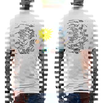 Niños Niños Sol Planeta Planetas Sistema Solar Camiseta Hombre Estampado Espalda - Regaloses