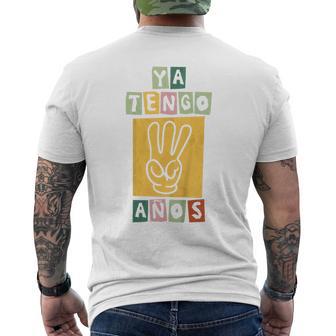 Niños Ya Tengo 3 Años Cumpleaños Niño & Niña Mano 3 Años Camiseta Hombre Estampado Espalda - Regaloses
