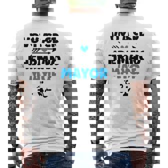 Niñosoy A Ser Hermano Mayor Anunciar Embarazo Sere Hermano Mayor Camiseta Hombre Estampado Espalda - Regaloses