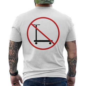 No Scooter Men's T-shirt Back Print - Monsterry