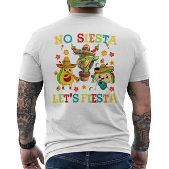 No Siesta Lets Fiesta- Cinco De Mayo Boy Toddler Men's T-shirt Back Print - Thegiftio UK
