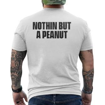 Nothing But A Peanut Gym S Mens Back Print T-shirt | Mazezy