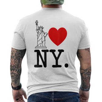 Nyc Love New York Love Ny Men's T-shirt Back Print - Monsterry UK