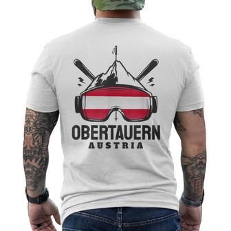 Obertauern Ski Area Austria Retro Ski T-Shirt mit Rückendruck - Seseable