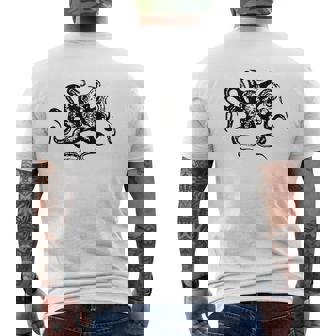 Octopus Vintage Tattoo Style Art Graphic Mens Back Print T-shirt - Thegiftio