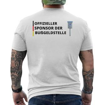 Offizieller Sponsor Der Bußgeldstelle S T-Shirt mit Rückendruck - Seseable