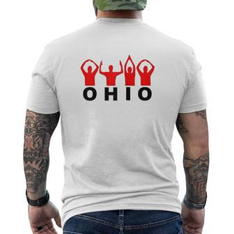Ohio State Pride Ohio Letters Mens Back Print T-shirt - Thegiftio UK