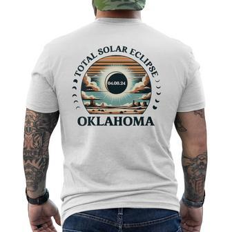 Oklahoma Eclipse 40824 America Total Solar Eclipse 2024 Men's T-shirt Back Print - Monsterry DE