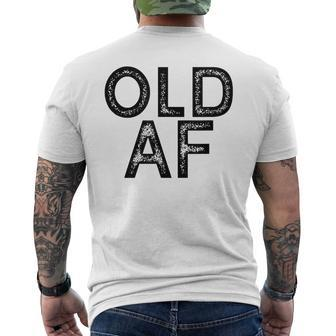 Old Af Old As Fuck Vintage Men's T-shirt Back Print - Monsterry