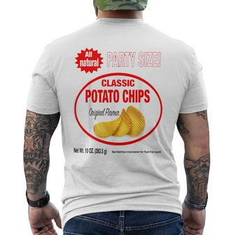 Original Flavor Classic Bag Of Potato Chips Costume Men's T-shirt Back Print - Monsterry AU