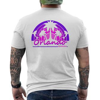 Orlando Beach Florida Tourist Hometown Souvenir T Men's T-shirt Back Print - Monsterry CA