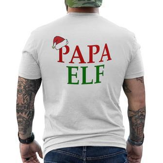 Papa Elf Dad Christmas For Dad Good For Dad Mens Back Print T-shirt - Seseable