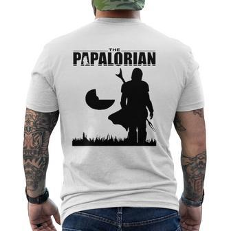 The Papalorian Dadalorian Fathers Day Costume Tee Mens Back Print T-shirt | Mazezy