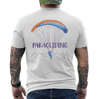 Paraglider Text Auf Parachute Mit Paraglider Flies In Gray T-Shirt mit Rückendruck - Seseable
