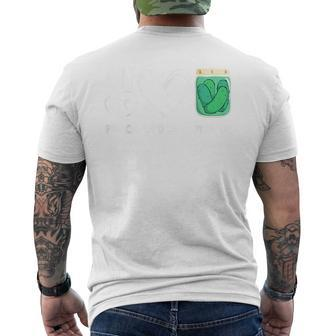 Peace Love Pickles Lover Retro Pickle Jar Squad Men's T-shirt Back Print - Monsterry AU