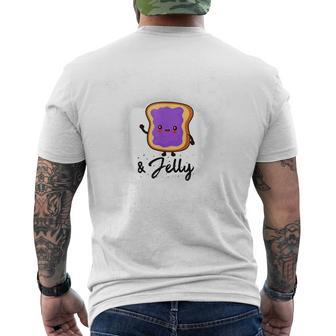 Peanut Butter And Jelly Costumes For Adults Food Fancy Mens Back Print T-shirt - Thegiftio UK