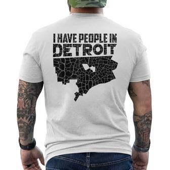 I Have People In Detroit Michigan Is Home Men's T-shirt Back Print - Monsterry