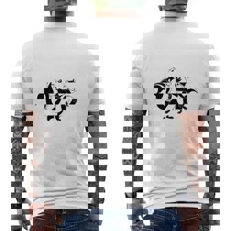 Pepe Le Pew And Penelope Portrait Mens Back Print T-shirt - Thegiftio