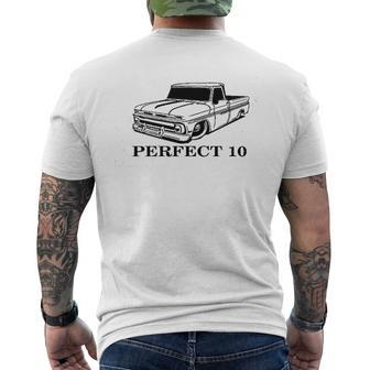 Perfect 10 Muscle Car Mens Back Print T-shirt | Mazezy