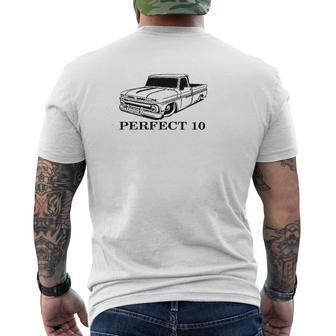 Perfect 10 Muscle Car Mens Back Print T-shirt | Mazezy