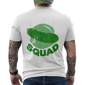 Pickle Squad Pickle Cucumber Lover Veggie Vegetarian Day Men's T-shirt Back Print - Monsterry UK