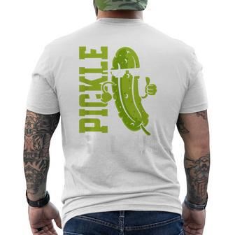Pickle Squad Cucumber Men's T-shirt Back Print - Monsterry UK