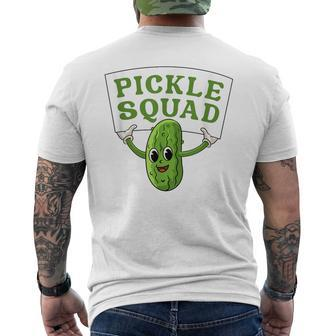Pickle Squad Cucumber Vegan Pickles Lover Men's T-shirt Back Print - Monsterry UK