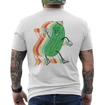 Pickle Squad Cucumber Vegetarian Vegan Pickles Lover Men's T-shirt Back Print - Monsterry AU