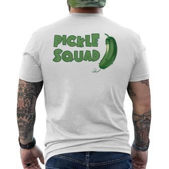 Pickle Squad Dill Cucumber Pickle Squad Men's T-shirt Back Print - Monsterry DE
