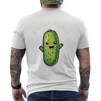 Pickle Squad Pickles Lover Men's T-shirt Back Print - Monsterry AU