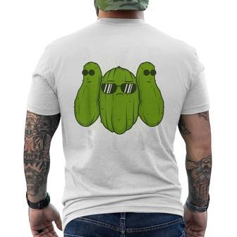 Pickle Squad Heart For I Love Pickles Men's T-shirt Back Print - Monsterry