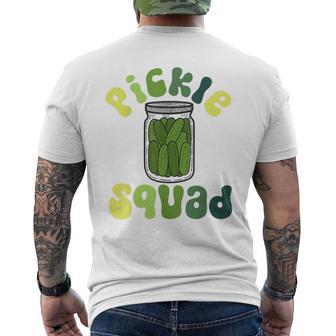 Pickle Squad Pickle Lover Humor Colorful Men's T-shirt Back Print - Monsterry AU