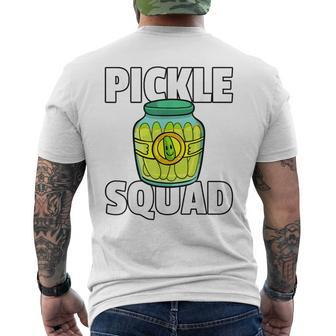 Pickle Squad For A Pickle Lover Men's T-shirt Back Print - Monsterry AU