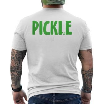 Pickle Squad Vegan Cucumber Lover Men's T-shirt Back Print - Monsterry