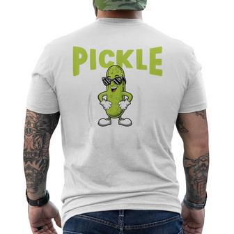 Pickle Squad Vegan Cucumber Pickle Lover Men's T-shirt Back Print - Monsterry DE