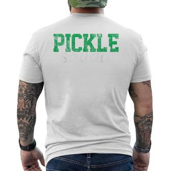 Pickle Squad Vegetables Vegan Men's T-shirt Back Print - Monsterry CA