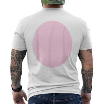 Pig In A Blanket Costume Pig Belly Pink Fur Piglet Farm Men's T-shirt Back Print - Seseable