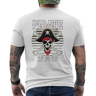 Pirate Dad Father's Day Pirate Mens Back Print T-shirt | Mazezy