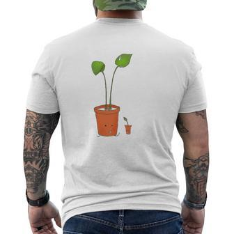 Plant Papa Gardening Lover Father's Day Mens Back Print T-shirt | Mazezy UK