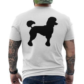 Poodle Skirt T Costume Black Poodle Men's T-shirt Back Print - Monsterry
