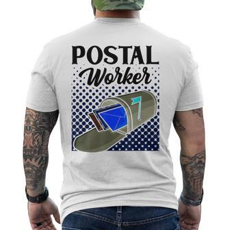 Postal Worker Mailman Mail Postman Courier Men's T-shirt Back Print - Seseable