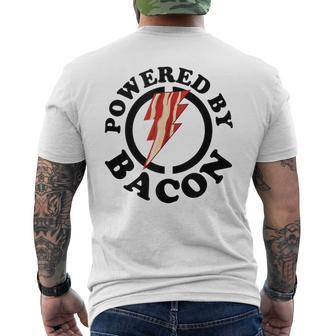 Powered By Bacon Bacon Lovers Powered By Bacon Men's T-shirt Back Print - Monsterry DE