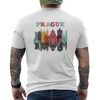 Prague Czech Republic Family Vacation Europian Trip Mens Back Print T-shirt - Seseable