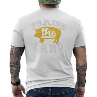 Praise The Lard Barbecue Fathers Day Men's T-shirt Back Print - Monsterry DE