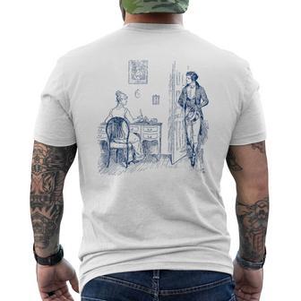 Pride And Prejudice Jane Austen Mr Darcy Men's T-shirt Back Print - Monsterry DE