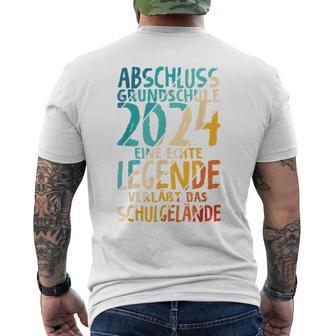 Primary School 2024 Eine Legende Primary School Graduation 2024 T-Shirt mit Rückendruck - Geschenkecke