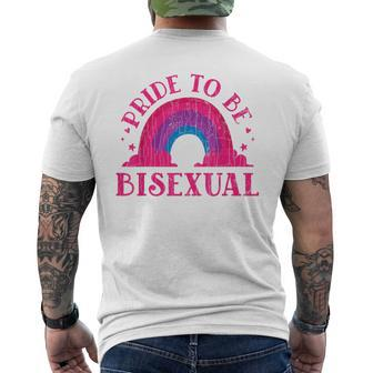 Proud To Be Bisexual Pride Lgbtq Graphic Men's T-shirt Back Print - Thegiftio UK