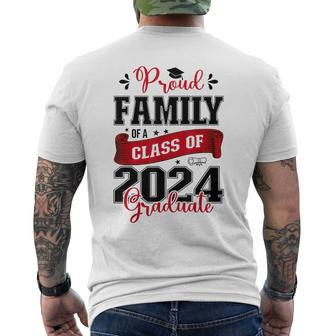 Proud Family Of A Class Of 2024 Graduate For Graduation Men's T-shirt Back Print - Monsterry