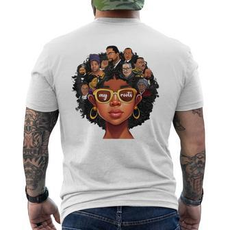 Proud Of My Roots Bhm Black Pride Black Melanin Women Men's T-shirt Back Print | Mazezy